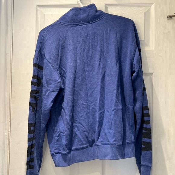 PINK- 1/4 SLEEVE ZIP UP SWEATER - Picture 3 of 4